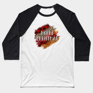 Merry Christmas. Brush Strokes Baseball T-Shirt